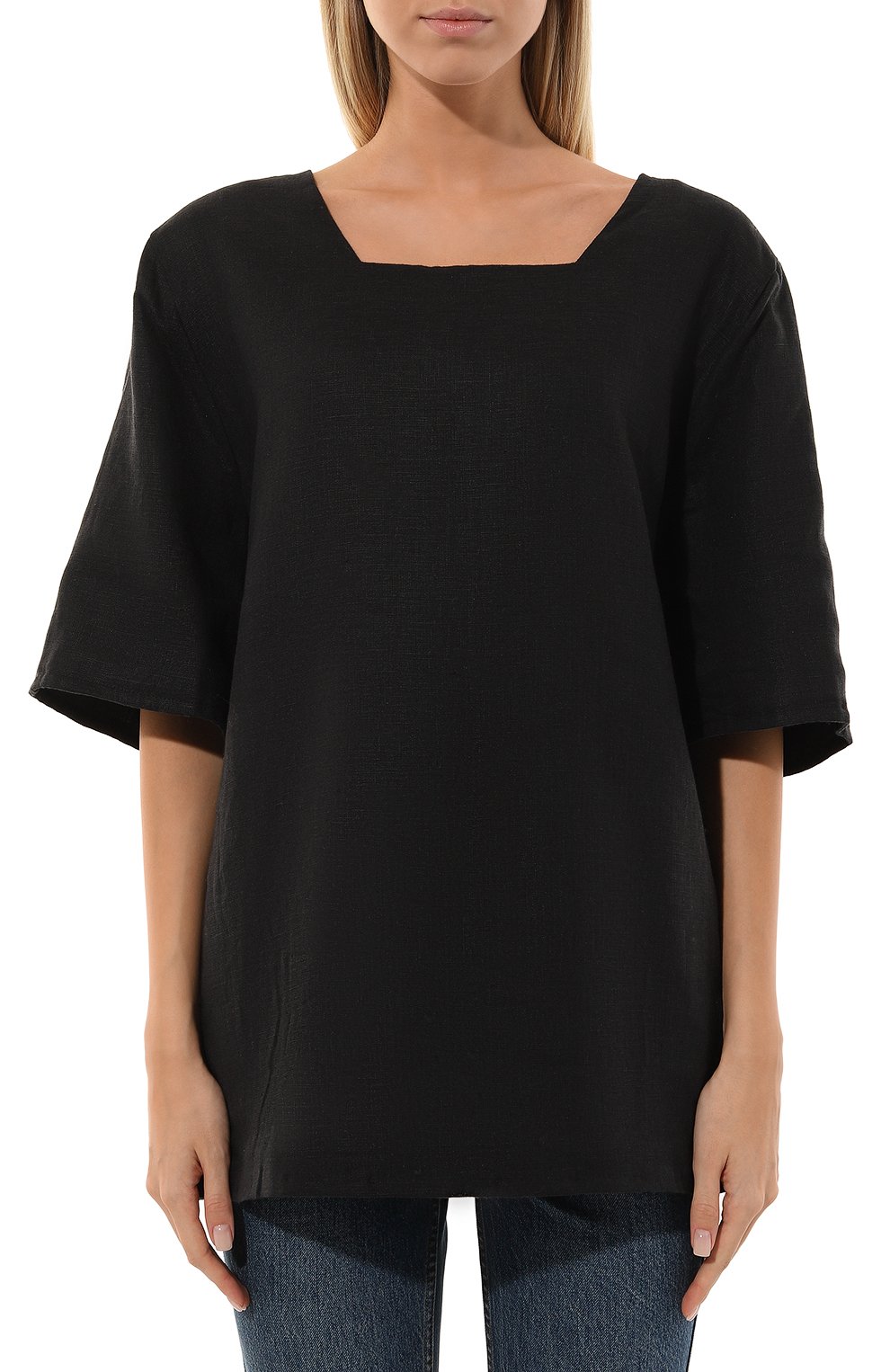 Двустороннее платье из хлопка и льна MIDGARD PARIS, арт. F1-DR3-BK, фото 7