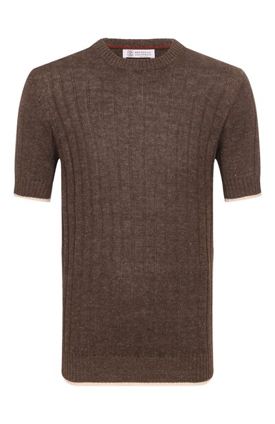 Мужской джемпер изо льна и хлопка BRUNELLO CUCINELLI, арт. M2L707600