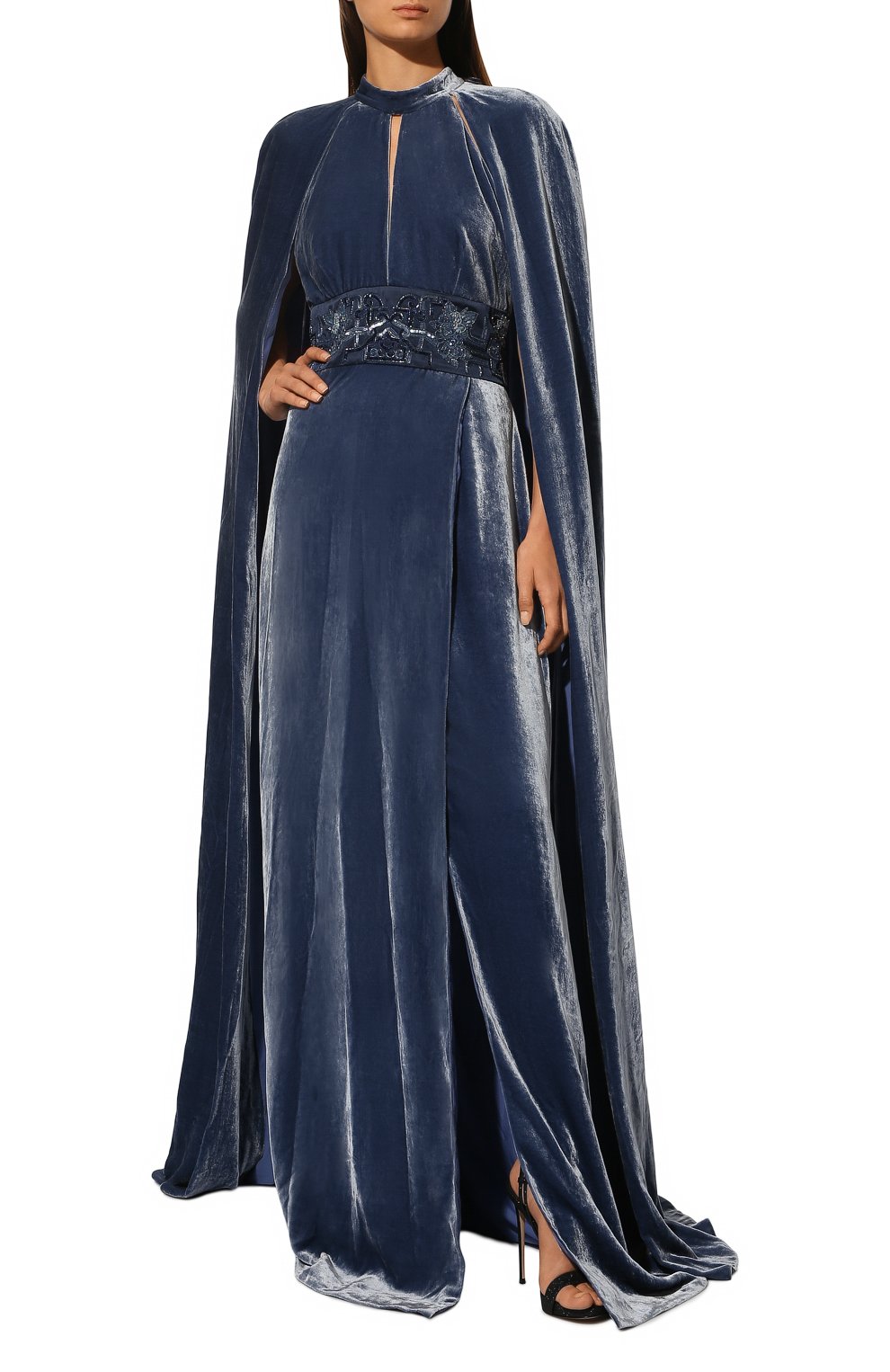 Платье из вискозы и шелка ZUHAIR MURAD, арт. DRP19345/VESB002, фото 2