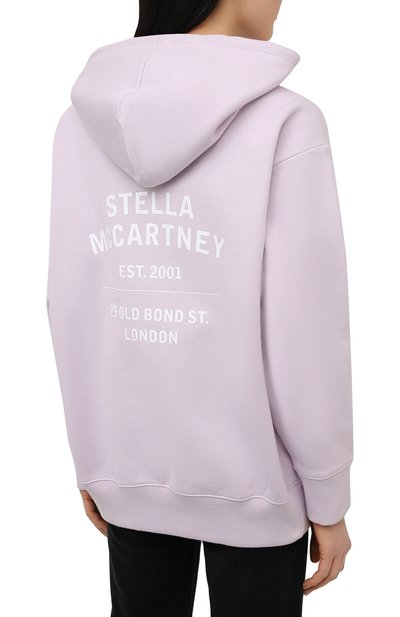 Хлопковое худи STELLA MCCARTNEY сиреневого цвета по цене 59950 руб., арт. 601846/SMP83, фото 4 Хлопковое худи STELLA MCCARTNEY, арт. 601846/SMP83, фото 4