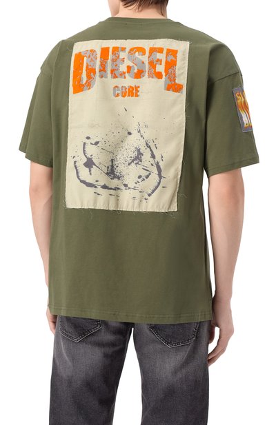 Хлопковая футболка DIESEL, арт. A16162/0PLAT, фото 4