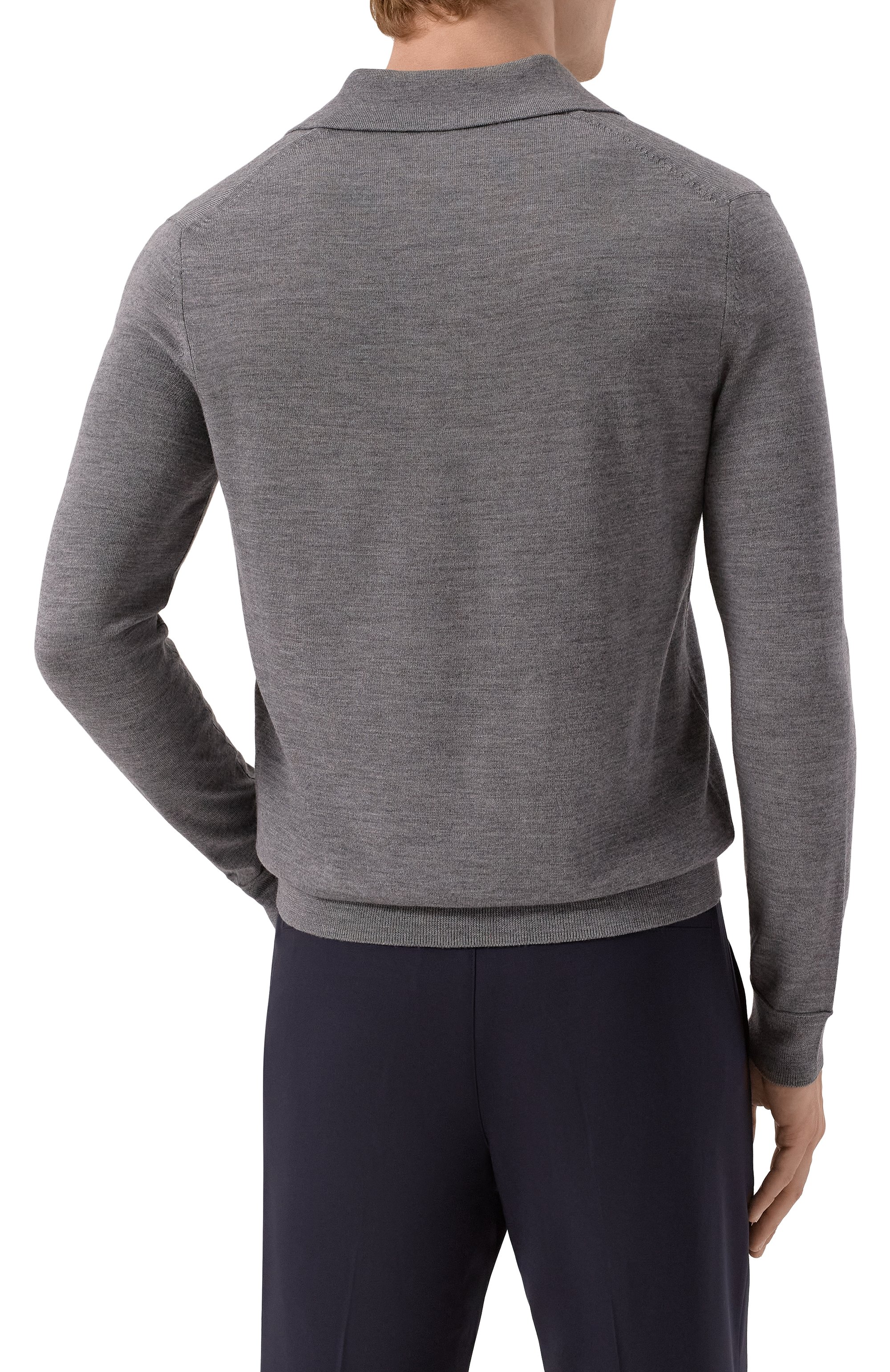 Шерстяное поло BOGNER темно-серого цвета по цене 30400 руб., арт. 88489785, фото 4 Шерстяное поло BOGNER, арт. 88489785, фото 4