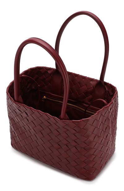 Сумка-тоут BOTTEGA VENETA бордового цвета по цене 211500 руб., арт. 600887/VCPP1, фото 4 Сумка-тоут BOTTEGA VENETA, арт. 600887/VCPP1, фото 4