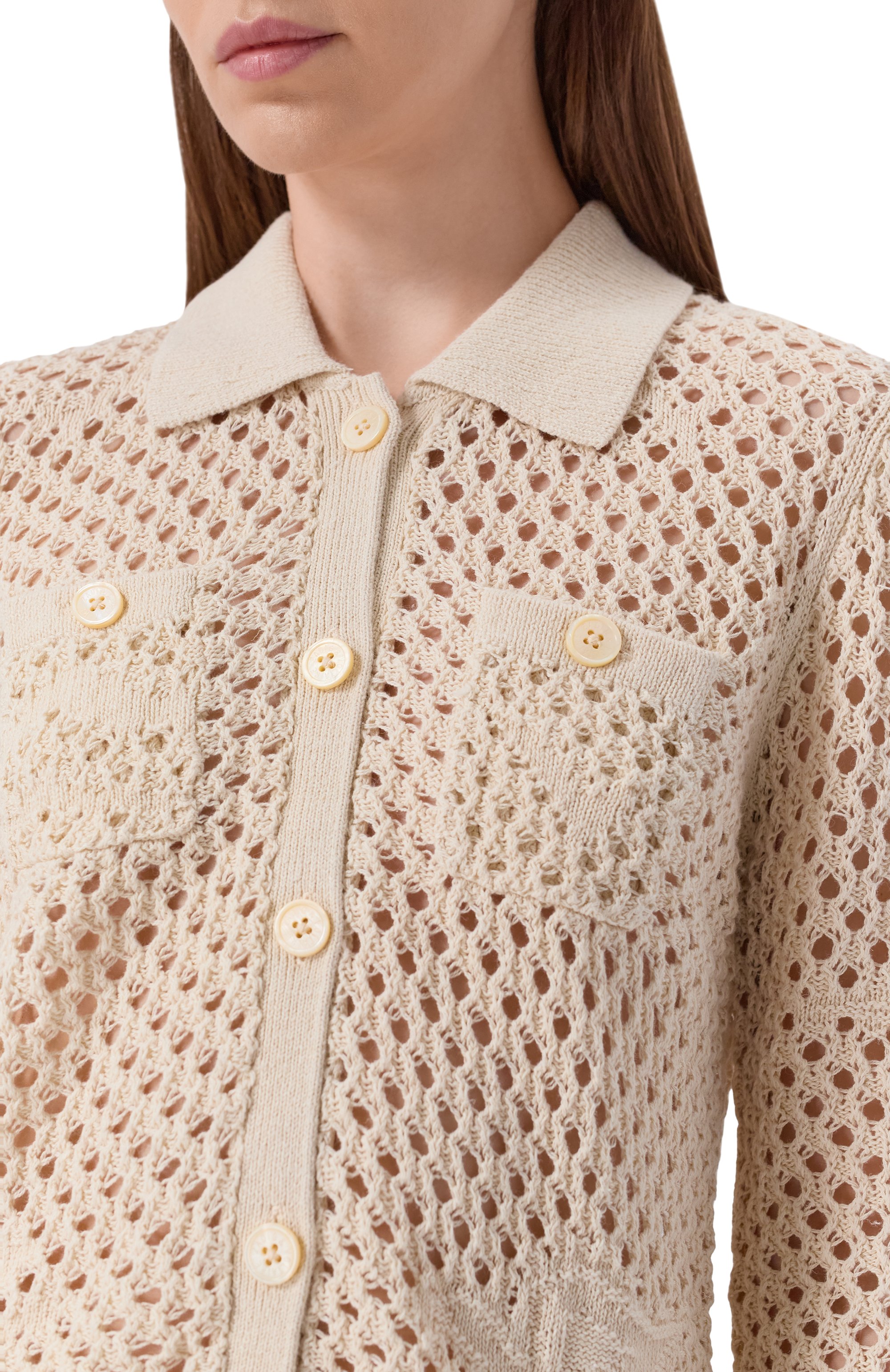 Кардиган изо льна и хлопка ZADIG AND VOLTAIRE, арт. KWCA01672, фото 5