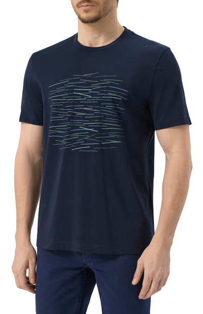 Хлопковая футболка CORNELIANI, арт. 25G585-2525063, фото 3