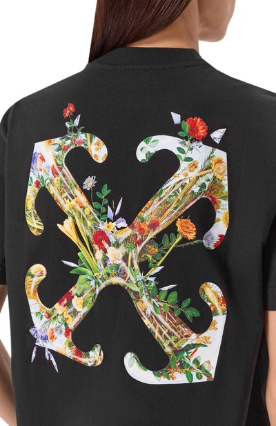 Хлопковая футболка OFF-WHITE, арт. 0WAA089F25JER001, фото 5