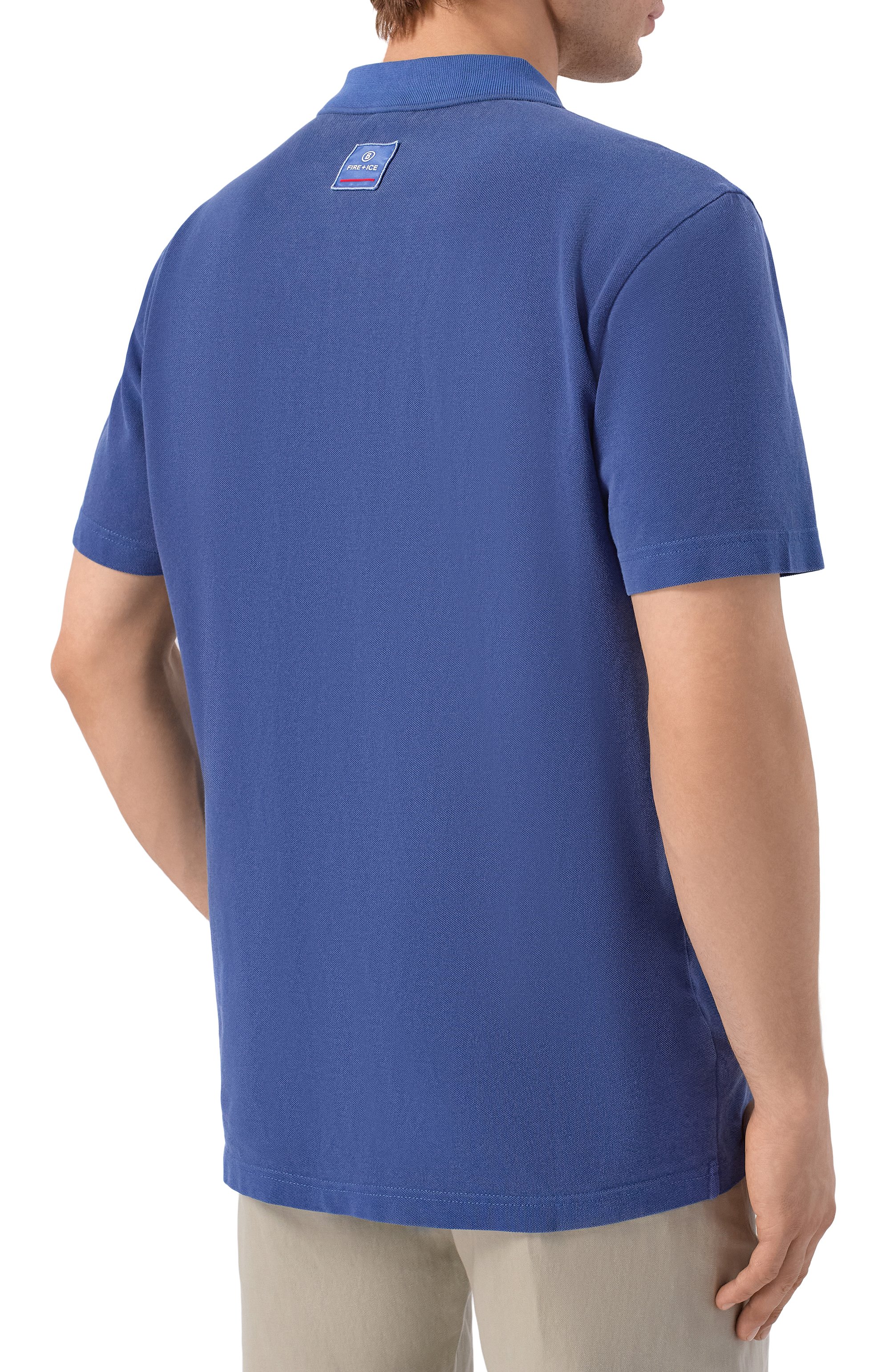 Хлопковое поло BOGNER FIRE+ICE синего цвета по цене 14550 руб., арт. 54379610, фото 4 Хлопковое поло BOGNER FIRE+ICE, арт. 54379610, фото 4
