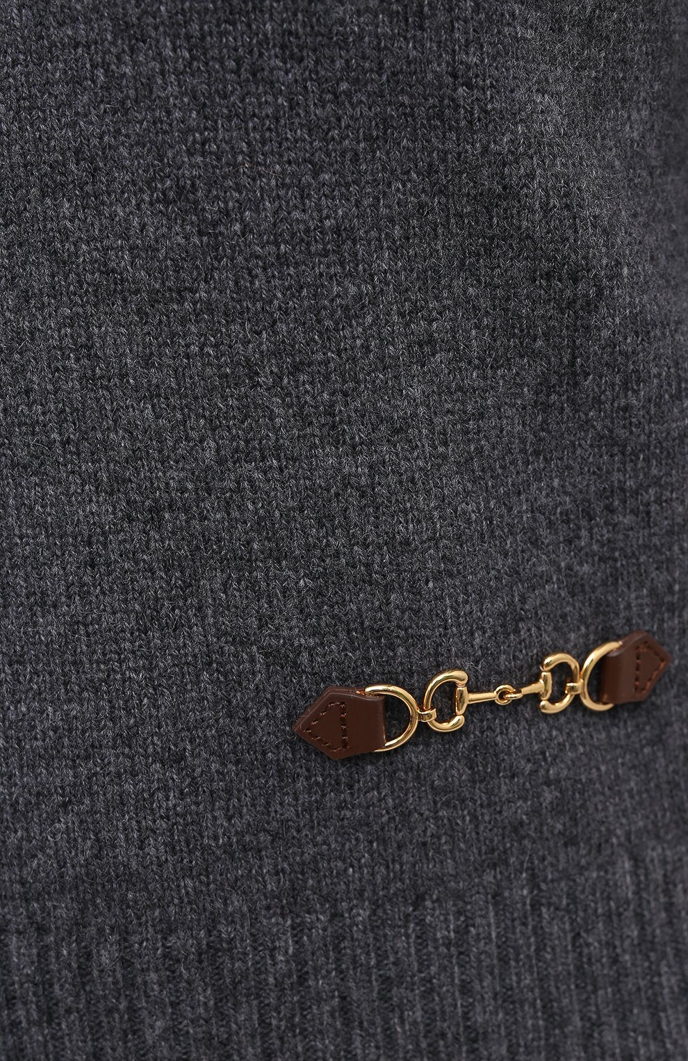Кашемировый пуловер GUCCI серого цвета по цене 169000 руб., арт. 628389/XKBH9, фото 5 Кашемировый пуловер GUCCI, арт. 628389/XKBH9, фото 5