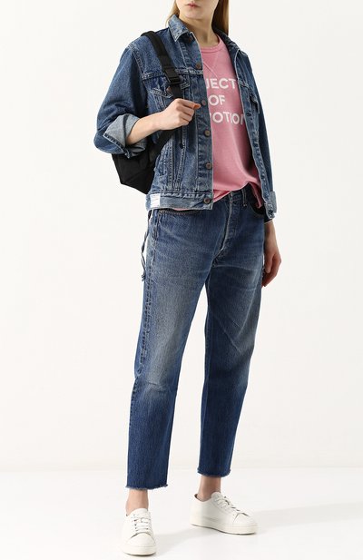 Джинсовая куртка свободного кроя с потертостями ICONS OF CALIFORNIA, арт. LVDTMEI_PS, фото 2