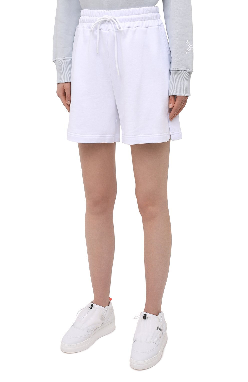 Хлопковые шорты MSGM белого цвета по цене 15600 руб., арт. 3041MDB60 217299, фото 3 Хлопковые шорты MSGM, арт. 3041MDB60 217299, фото 3