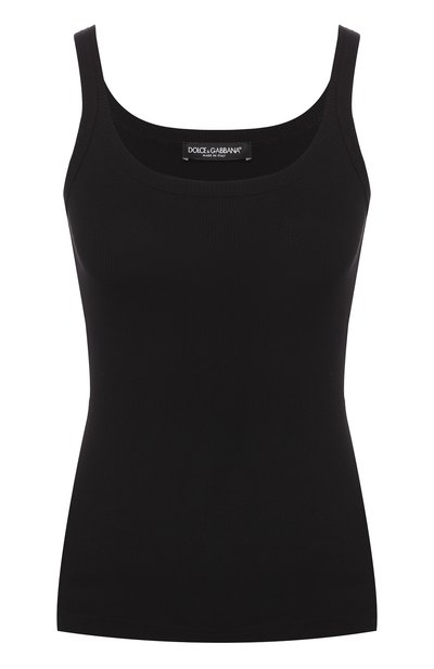 Облегающая майка фактурной вязки DOLCE & GABBANA, арт. 0102/F8H25T/FU7AV, фото 1