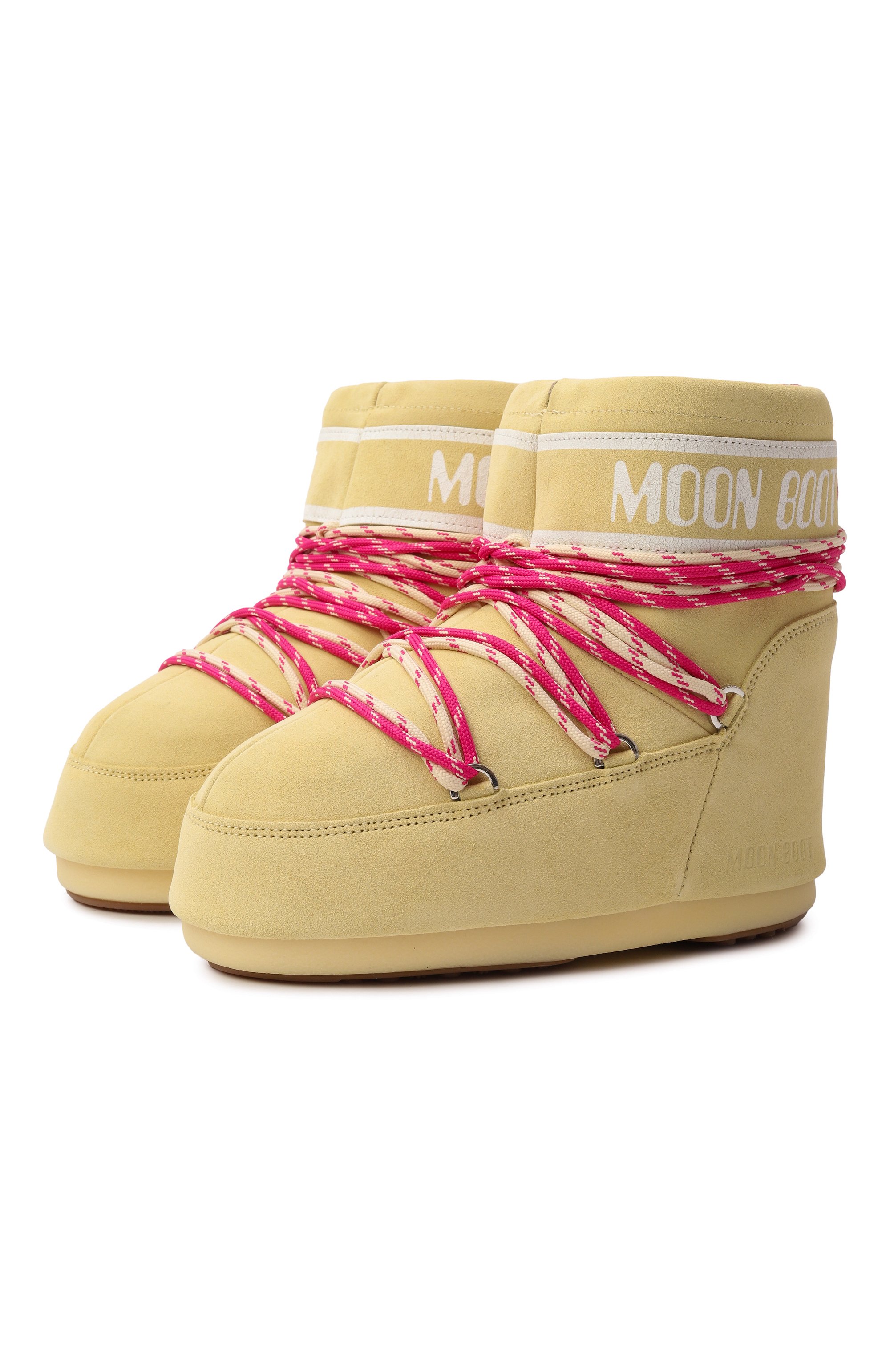 Замшевые полусапоги icon low MOON BOOT желтого цвета по цене 36300 руб., арт. 80D1409670, фото 1 Замшевые полусапоги icon low MOON BOOT, арт. 80D1409670, фото 1