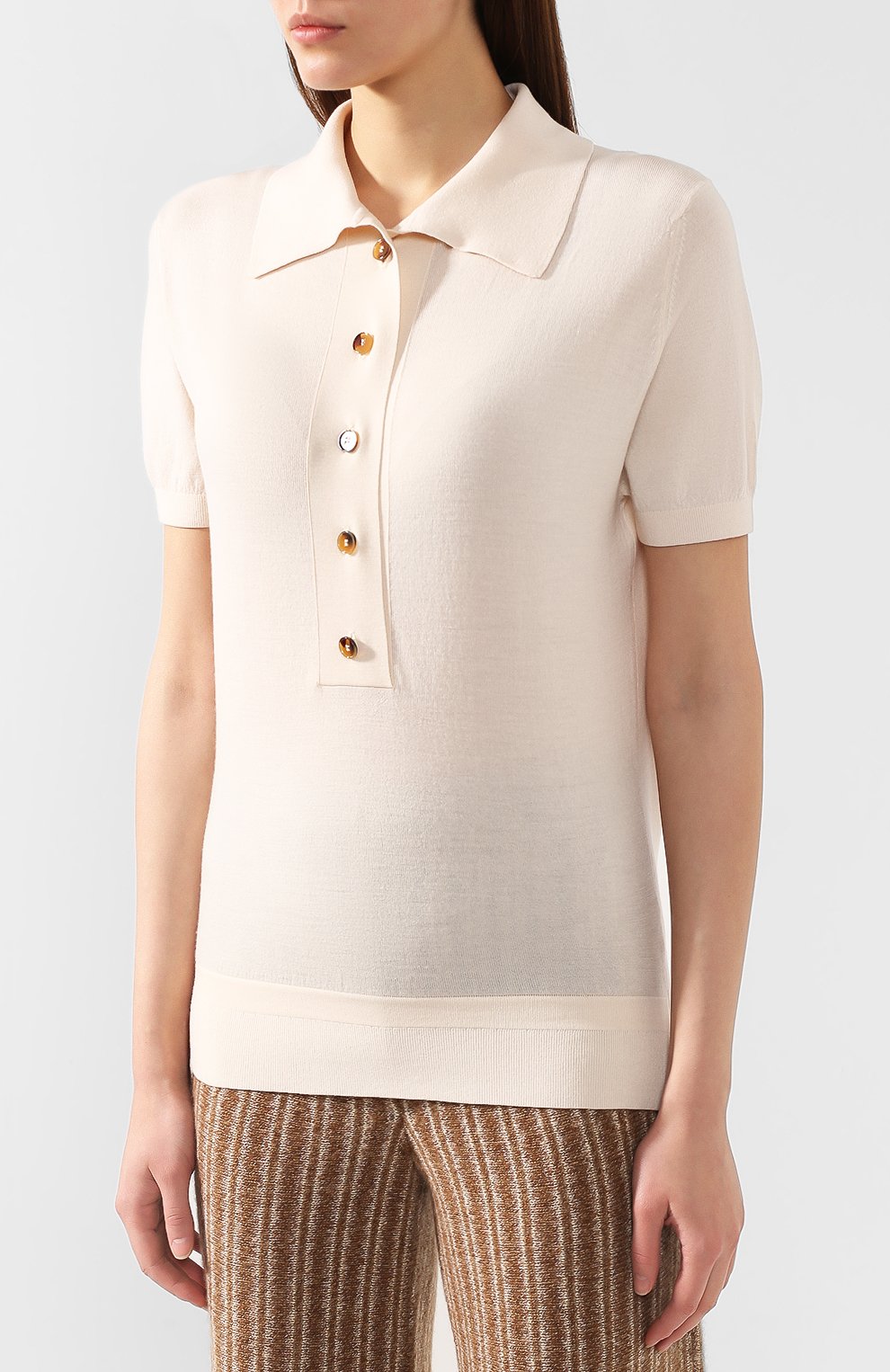 Шерстяное поло KHAITE, арт. 8272-500/ENZ0, фото 3