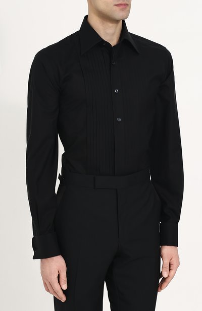 Хлопковая сорочка с итальянским воротником TOM FORD, арт. 3FT288/94SIJE, фото 3