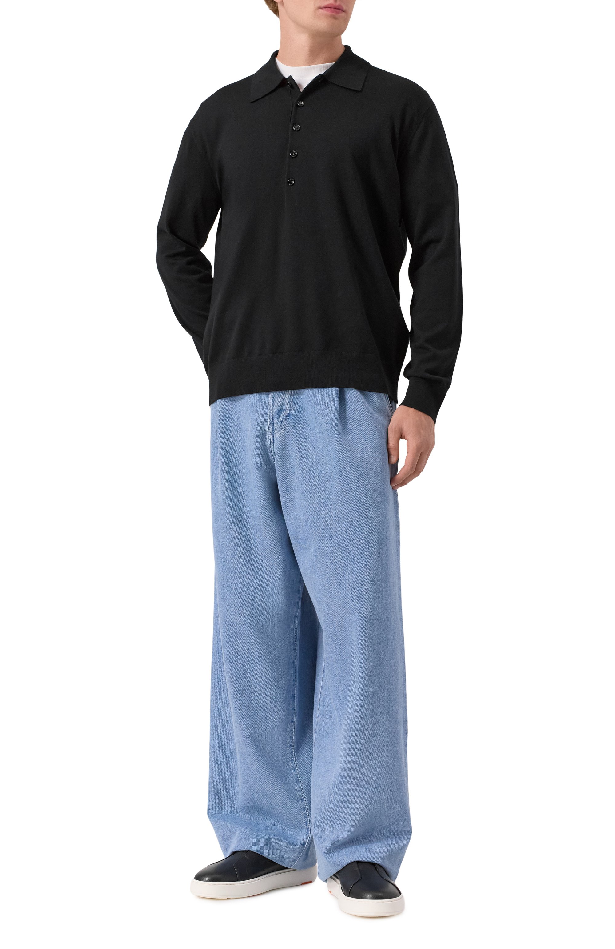 Кожаные кеды cleanic SANTONI, арт. MBCG21995BARTLLD, фото 2