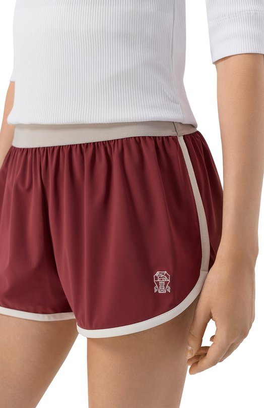 Шорты Brunello Cucinelli MQ965EU999 Бордовый  MQ965EU999 Фото 5