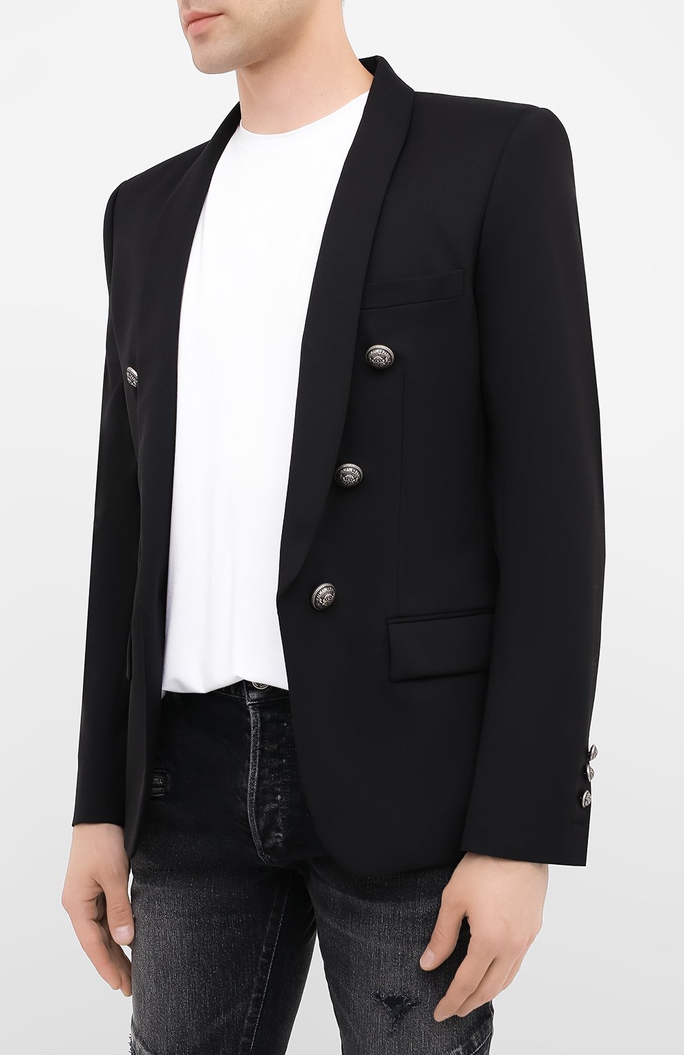 Шерстяной пиджак BALMAIN, арт. UH17139/W067, фото 3