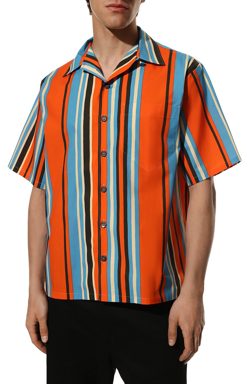 Хлопковая рубашка PRADA, арт. UCS339-10P3-F0049-211, фото 3