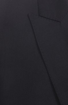 Женский жакет BALENCIAGA черного цвета, арт. 814411/TKT28 | Фото 6 (Рукава: Длинные; Женское Кросс-КТ: Жакет-одежда; Длина (для топов): Удлиненные; Стили: Гранж; Материал внешний: Шерсть, Синтетический материал; 1-2-бортные: Однобортные)