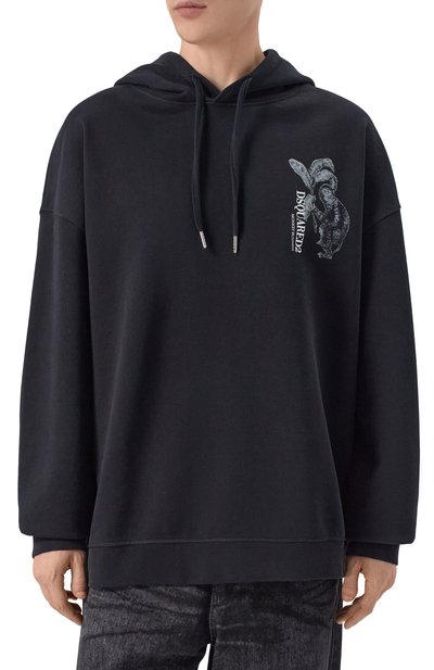 Хлопковое худи DSQUARED2, арт. S74GU0947/D25028, фото 3