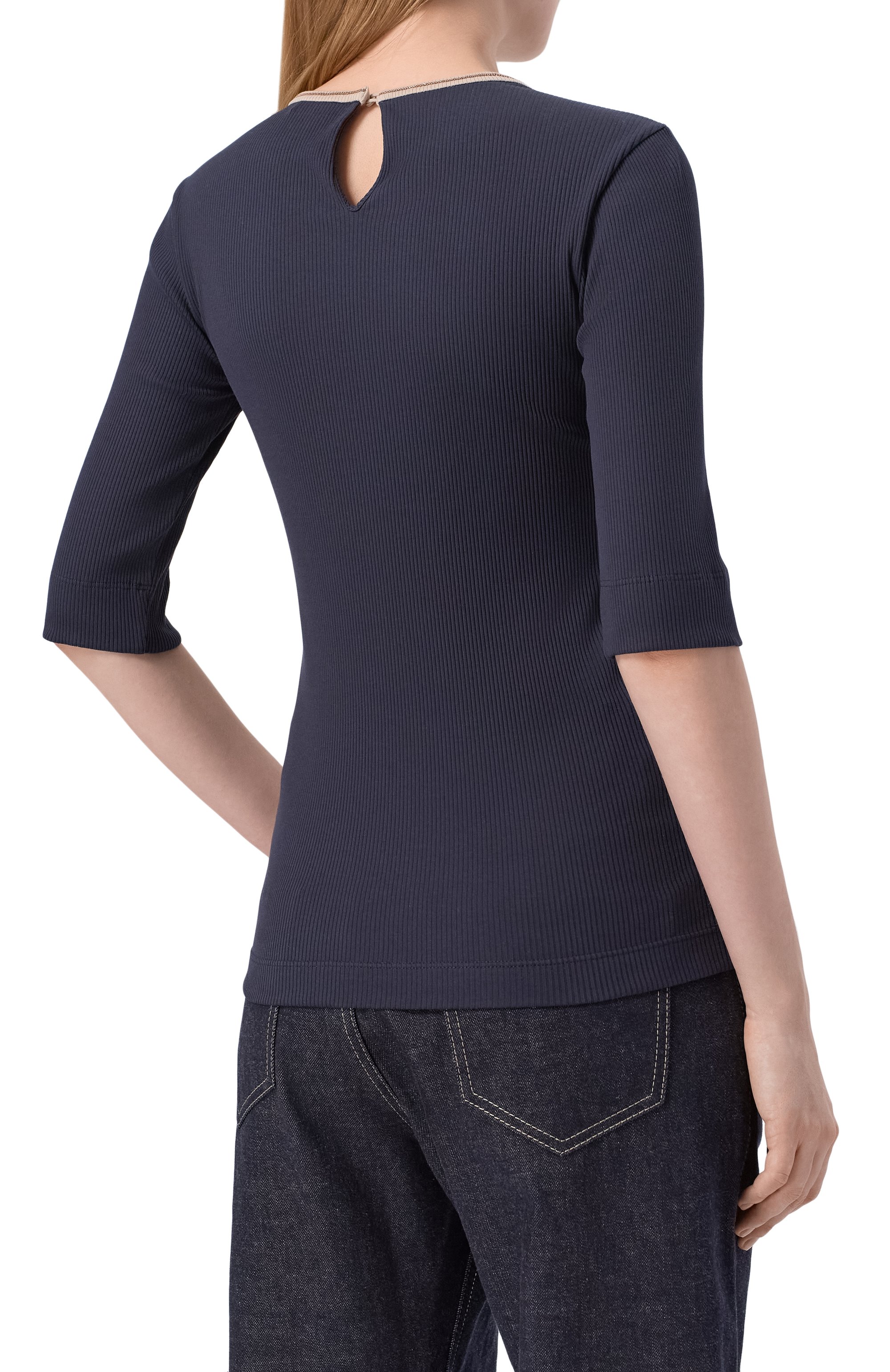 Хлопковый пуловер BRUNELLO CUCINELLI, арт. MG902D0300, фото 4