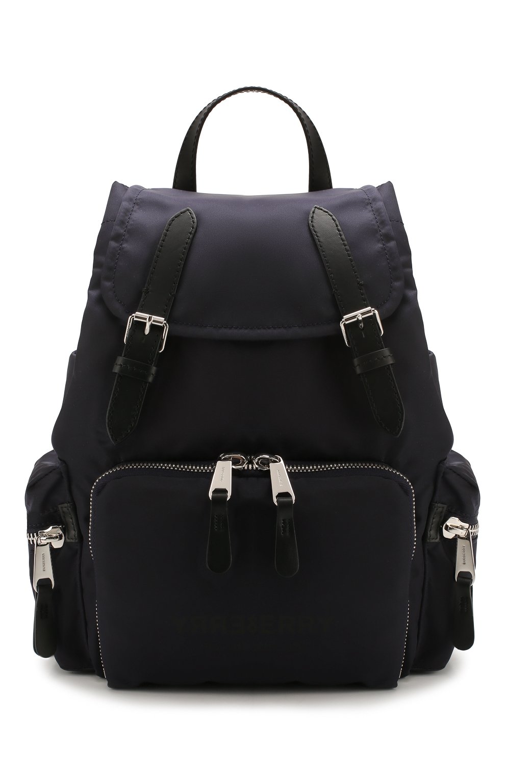 Женский рюкзак rucksack medium BURBERRY синего цвета, арт. 8021263 | Фото 1 (Размер: medium; Ремень/цепочка: На ремешке; Материал: Текстиль)