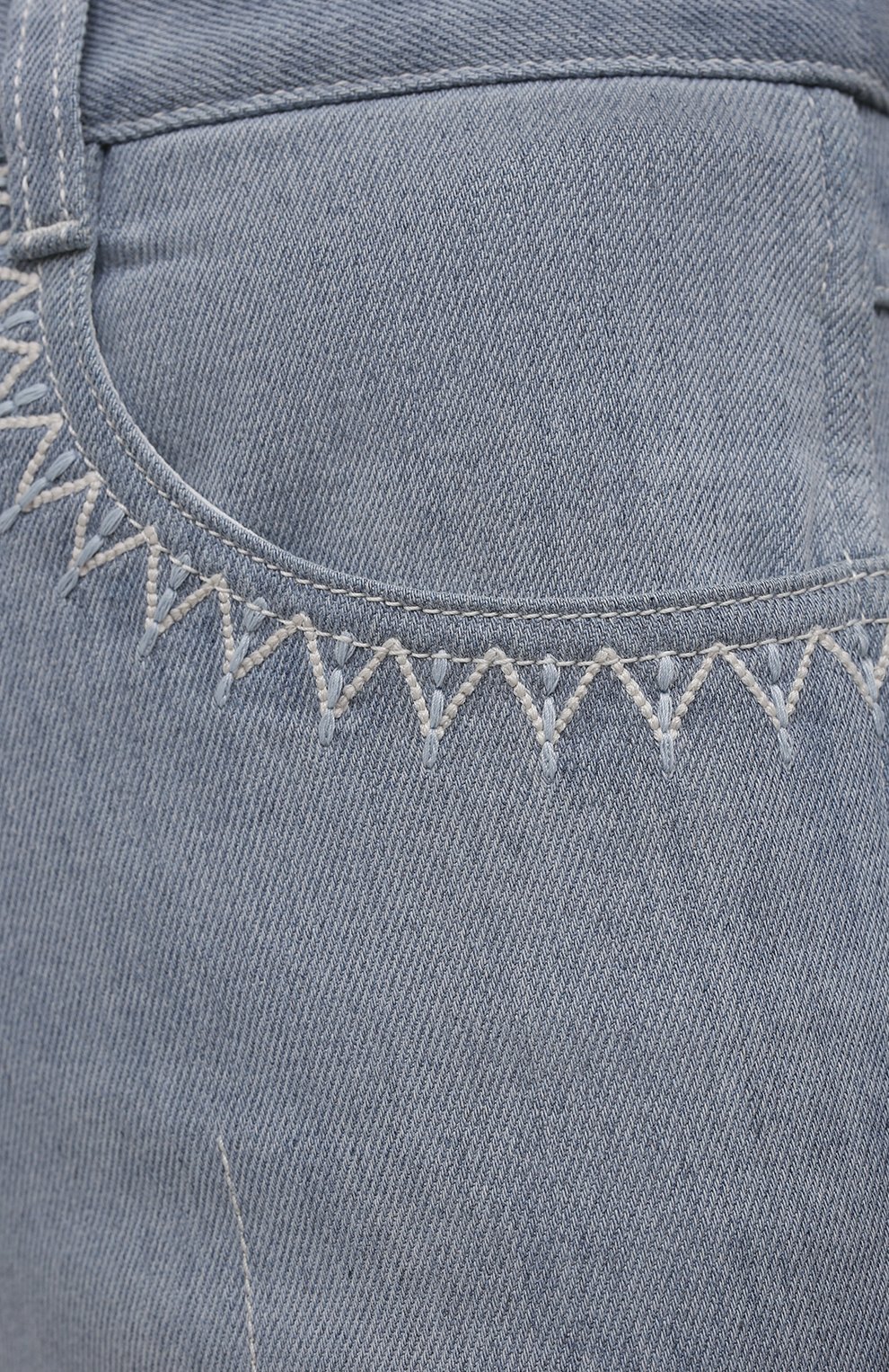 Джинсы CHLOÉ голубого цвета по цене 78400 руб., арт. CHC21ADP82151, фото 5 Джинсы CHLOÉ, арт. CHC21ADP82151, фото 5