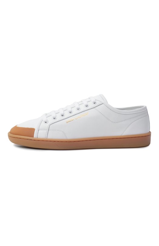 Кожаные кеды Gym Saint Laurent 839921/00N00 Белый  839921/00N00 Фото 4