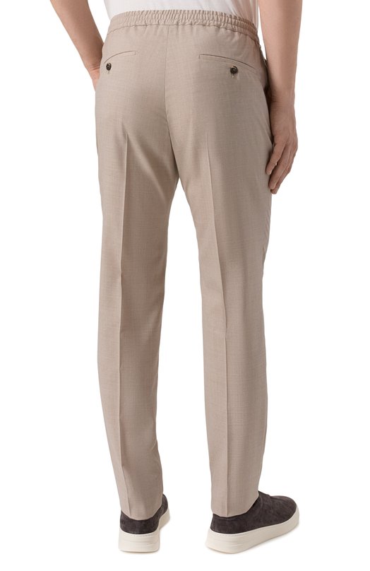 Шерстяные брюки Slowear 1T0078/5855B Бежевый  1T0078/5855B Фото 4