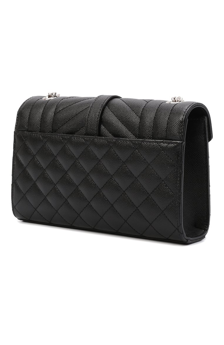 Женская сумка monogram classic small SAINT LAURENT черного цвета, арт. 600195/B0W92 | Фото 4 (Материал: Натуральная кожа; Сумки-технические: Сумки через плечо; Размер: small; Ремень/цепочка: На ремешке; Автоматизация состава: Проставлено; Автоматизация ТО: Проставлено)