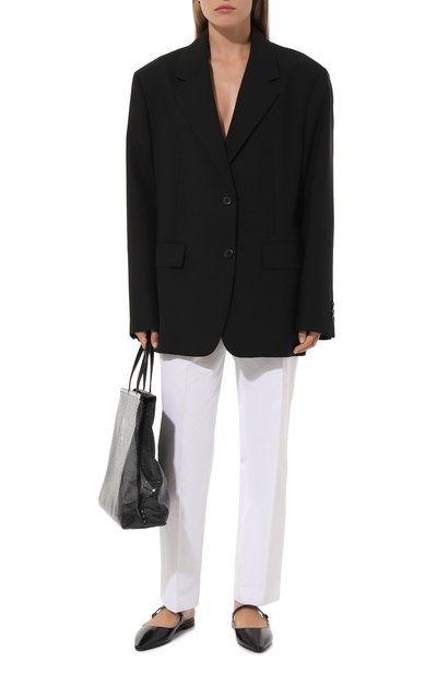 Хлопковые брюки PRADA, арт. P288D-1BMS-F0009-202, фото 2