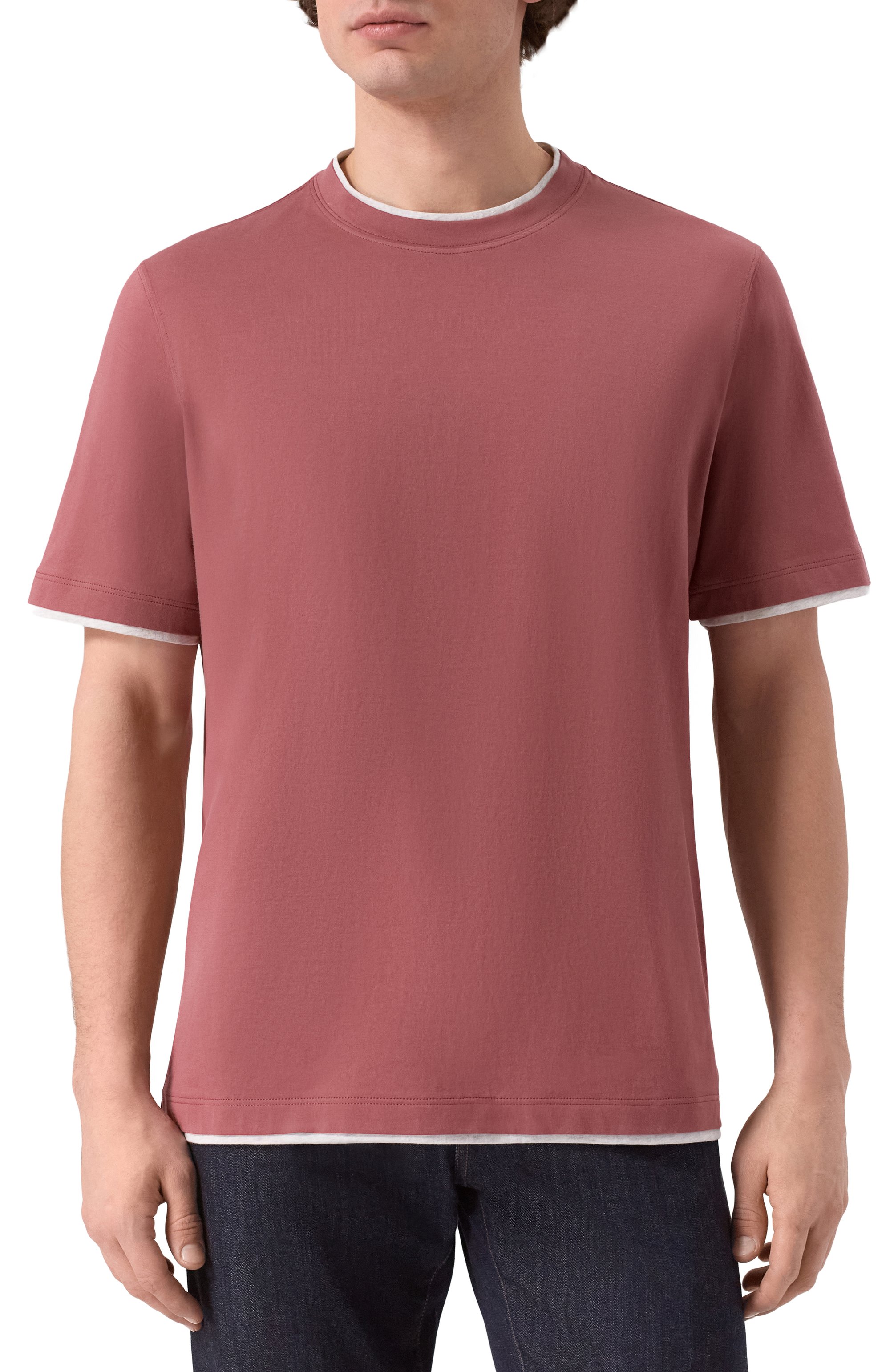 Хлопковая футболка BRUNELLO CUCINELLI, арт. M0B137427, фото 3