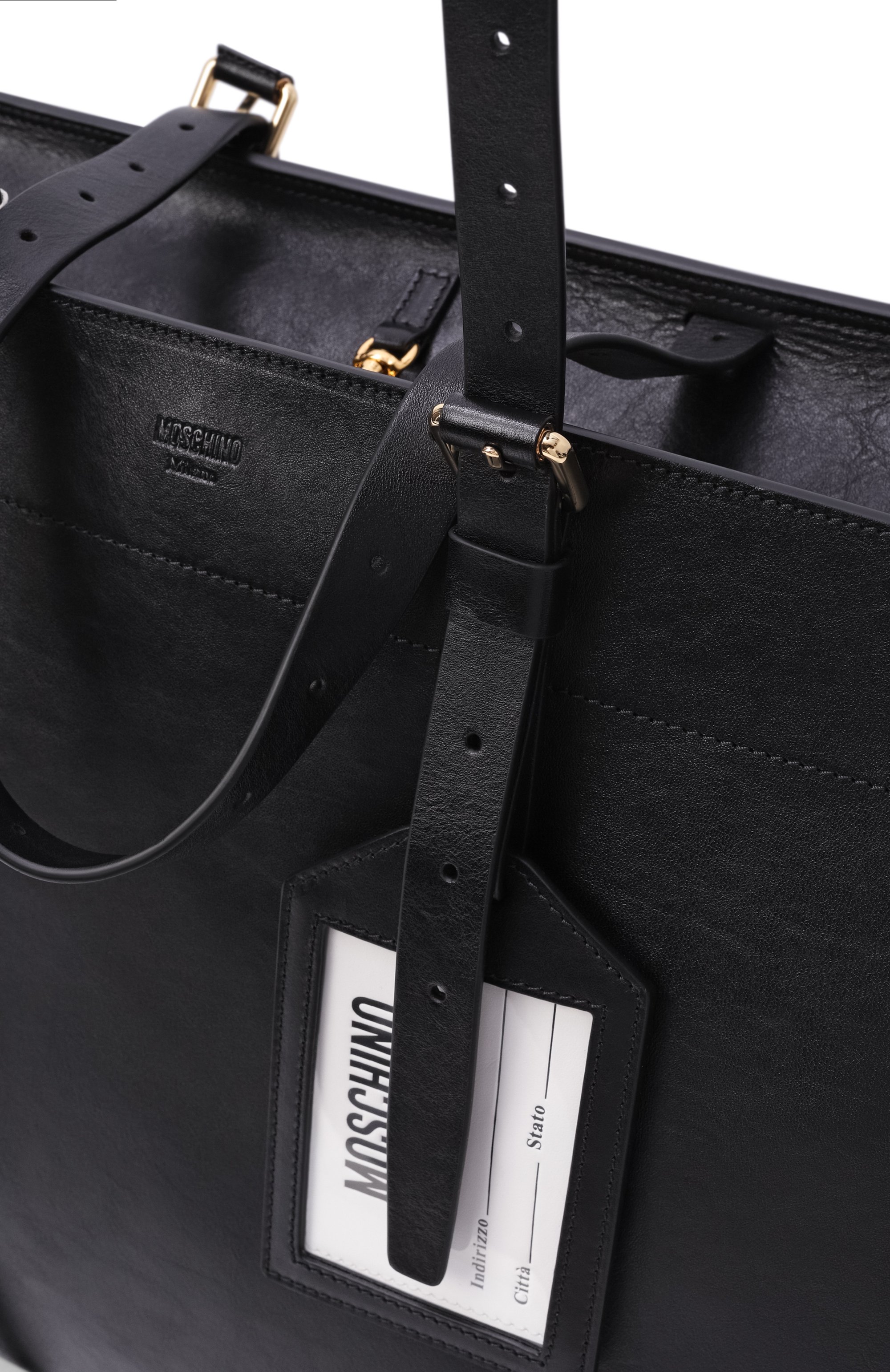 Сумка-шопер id-bag MOSCHINO черного цвета по цене 250500 руб., арт. MD4081PP00/FD9, фото 5 Сумка-шопер id-bag MOSCHINO, арт. MD4081PP00/FD9, фото 5