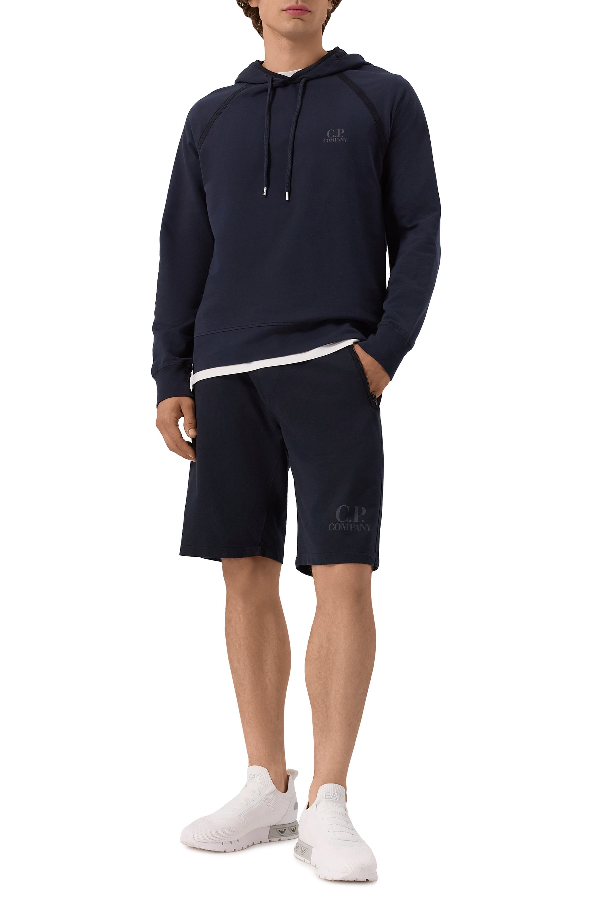 Хлопковое худи C.P. COMPANY, арт. 18CMSS039A002246G, фото 2