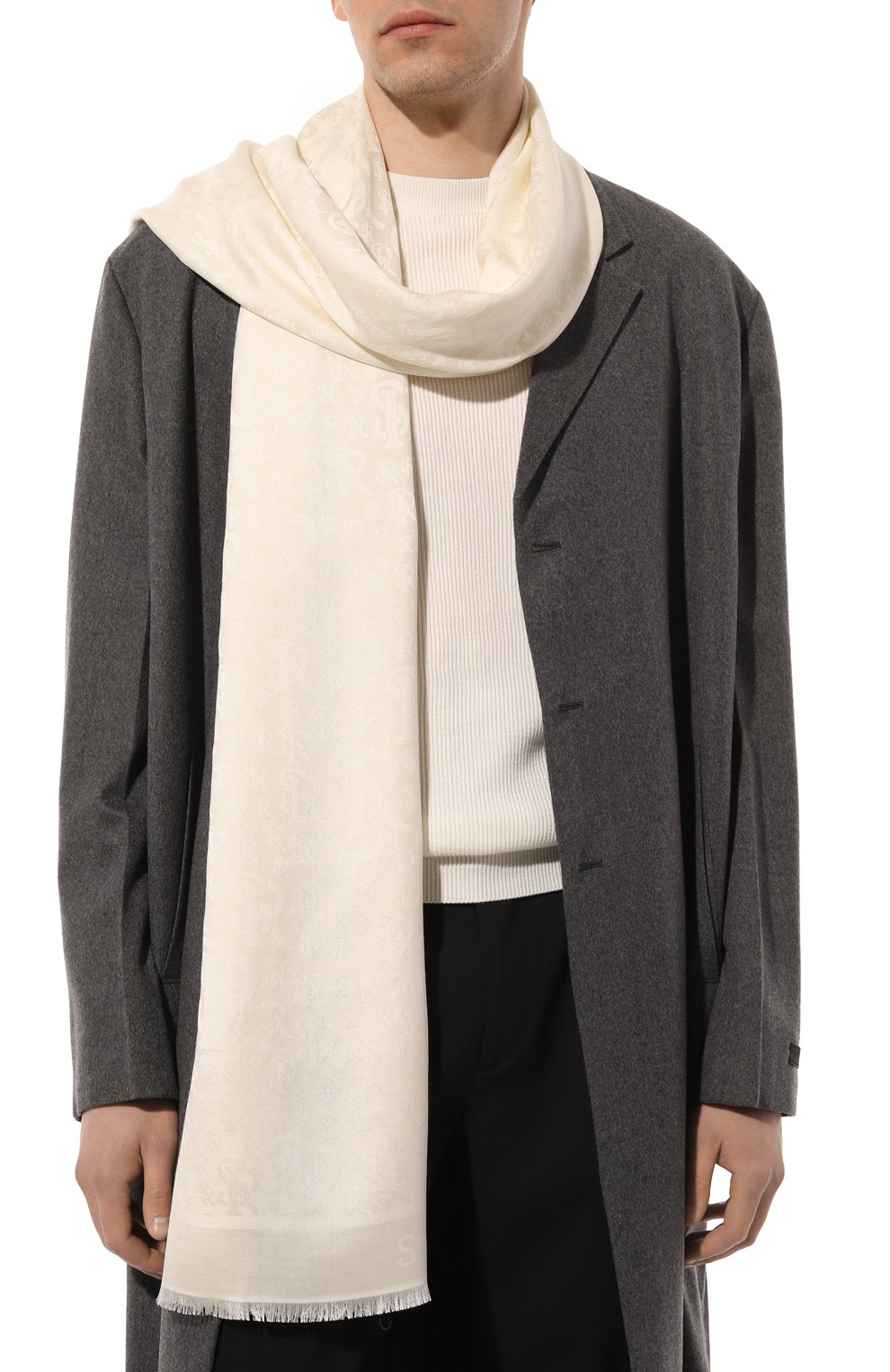 Шарф из шелка и кашемира STEFANO RICCI, арт. MWA2100010/7442, фото 2