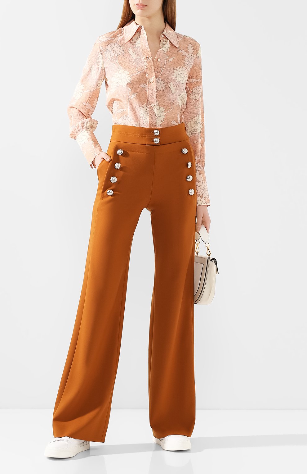 Шерстяные брюки CHLOÉ, арт. CHC20SPA84062, фото 2