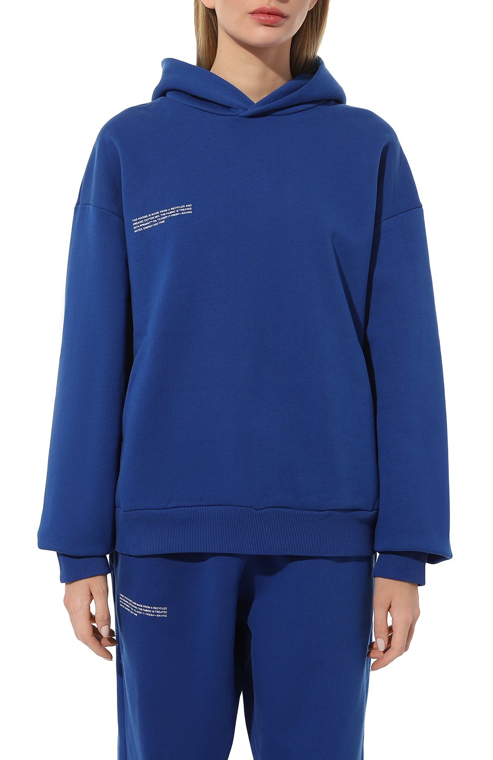 Хлопковое худи PANGAIA синего цвета по цене 16410 руб., арт. Island Hoodie, фото 3 Хлопковое худи PANGAIA, арт. Island Hoodie, фото 3