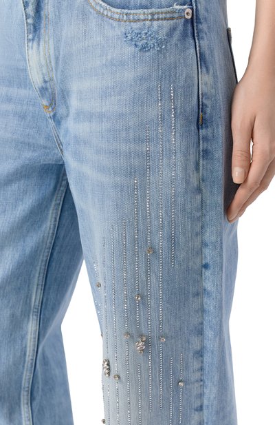 Джинсы с отделкой стразами THE KOOPLES, арт. FJEA31006J, фото 5