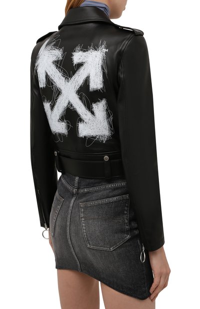 Кожаная куртка OFF-WHITE, арт. 0WJG002F21LEA001, фото 4