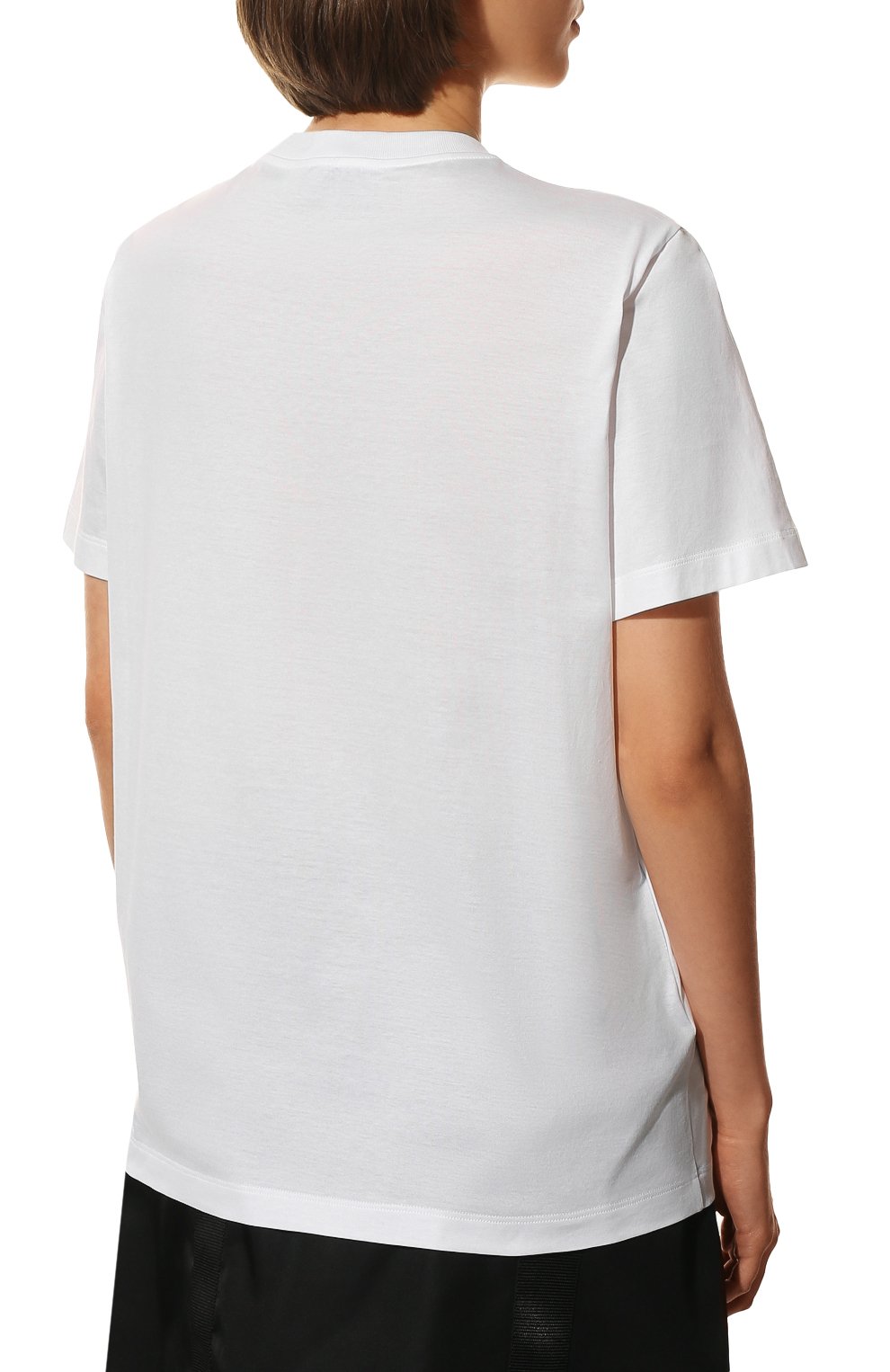 Хлопковая футболка PRADA, арт. 35838R-10GN-F0009-162, фото 4