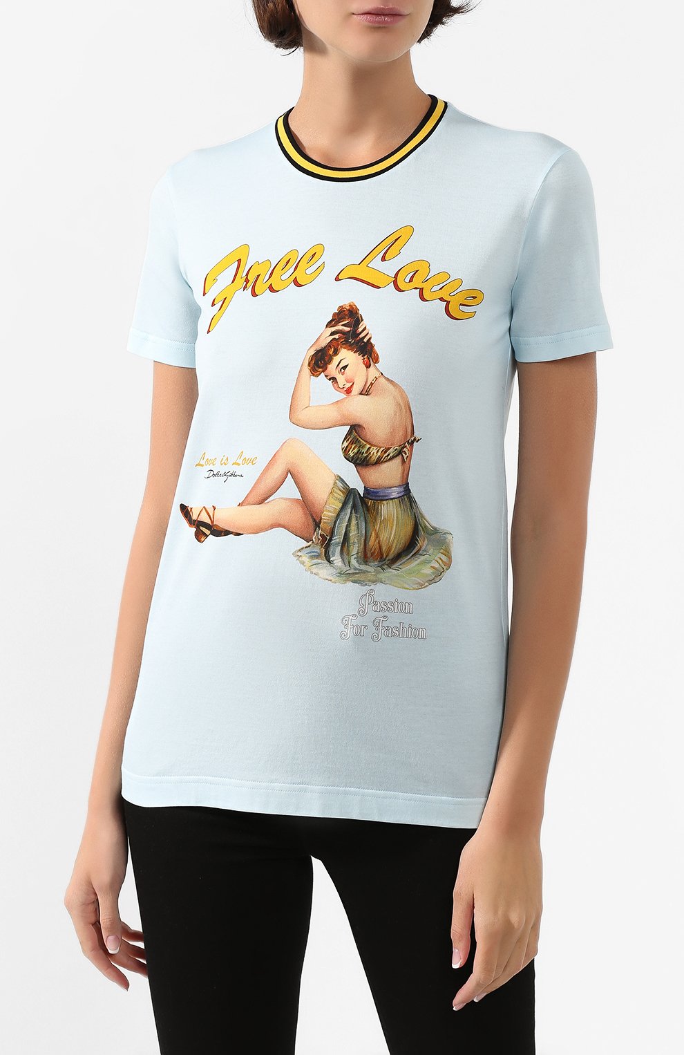 Хлопковая футболка DOLCE & GABBANA, арт. F8L61T/FI7TA, фото 3