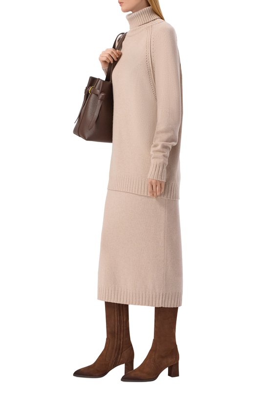 Замшевые сапоги Santoni WSEG71937PC4AHGI Коричневый  WSEG71937PC4AHGI Фото 3