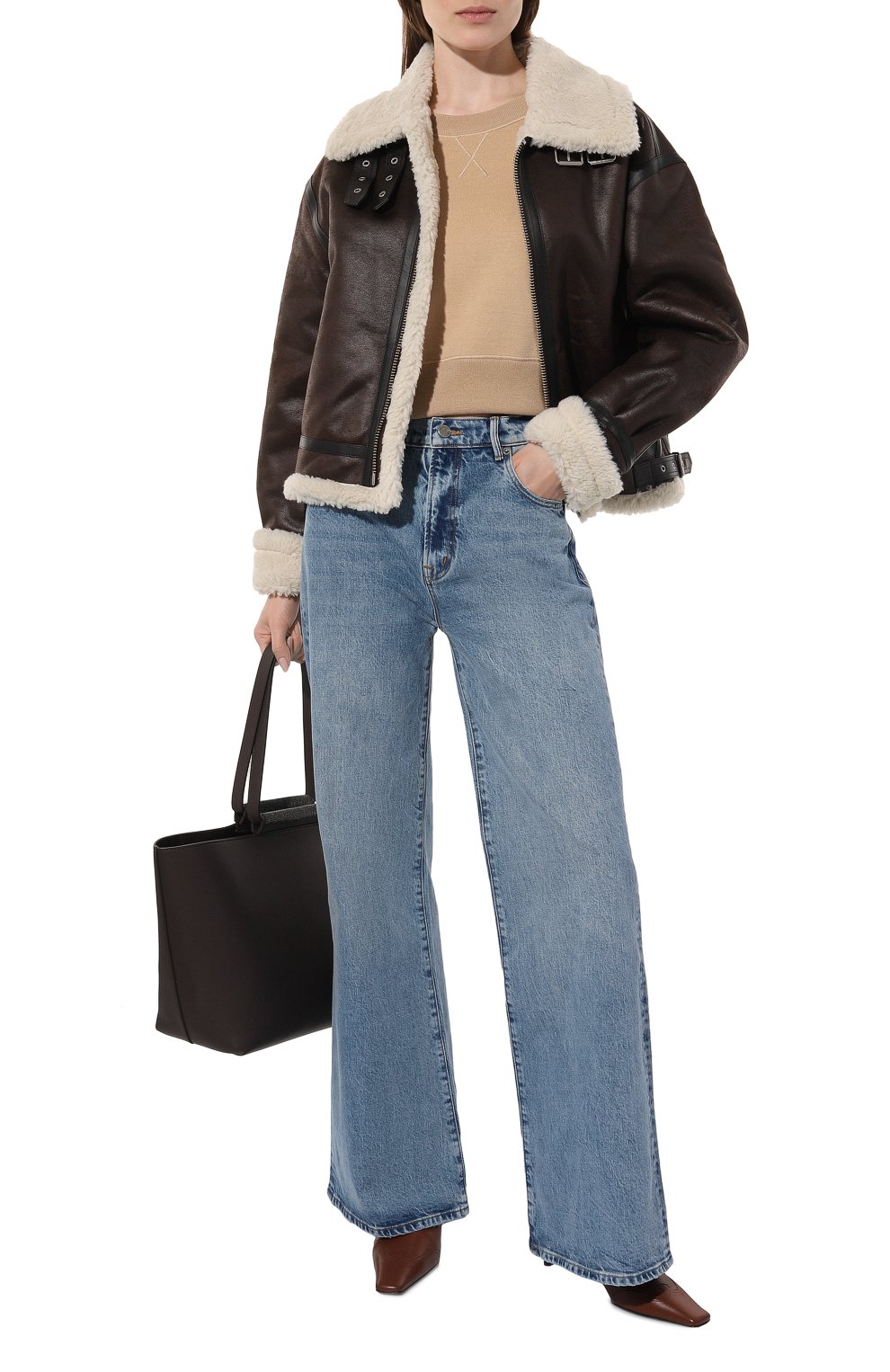 Свитшот из шерсти и шелка COSY SUNDAY бежевого цвета по цене 93300 руб., арт. S1-009-, фото 2 Свитшот из шерсти и шелка COSY SUNDAY, арт. S1-009-, фото 2