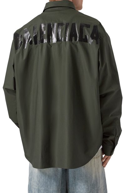 Хлопковая рубашка BALENCIAGA, арт. 738760/TNM60, фото 4
