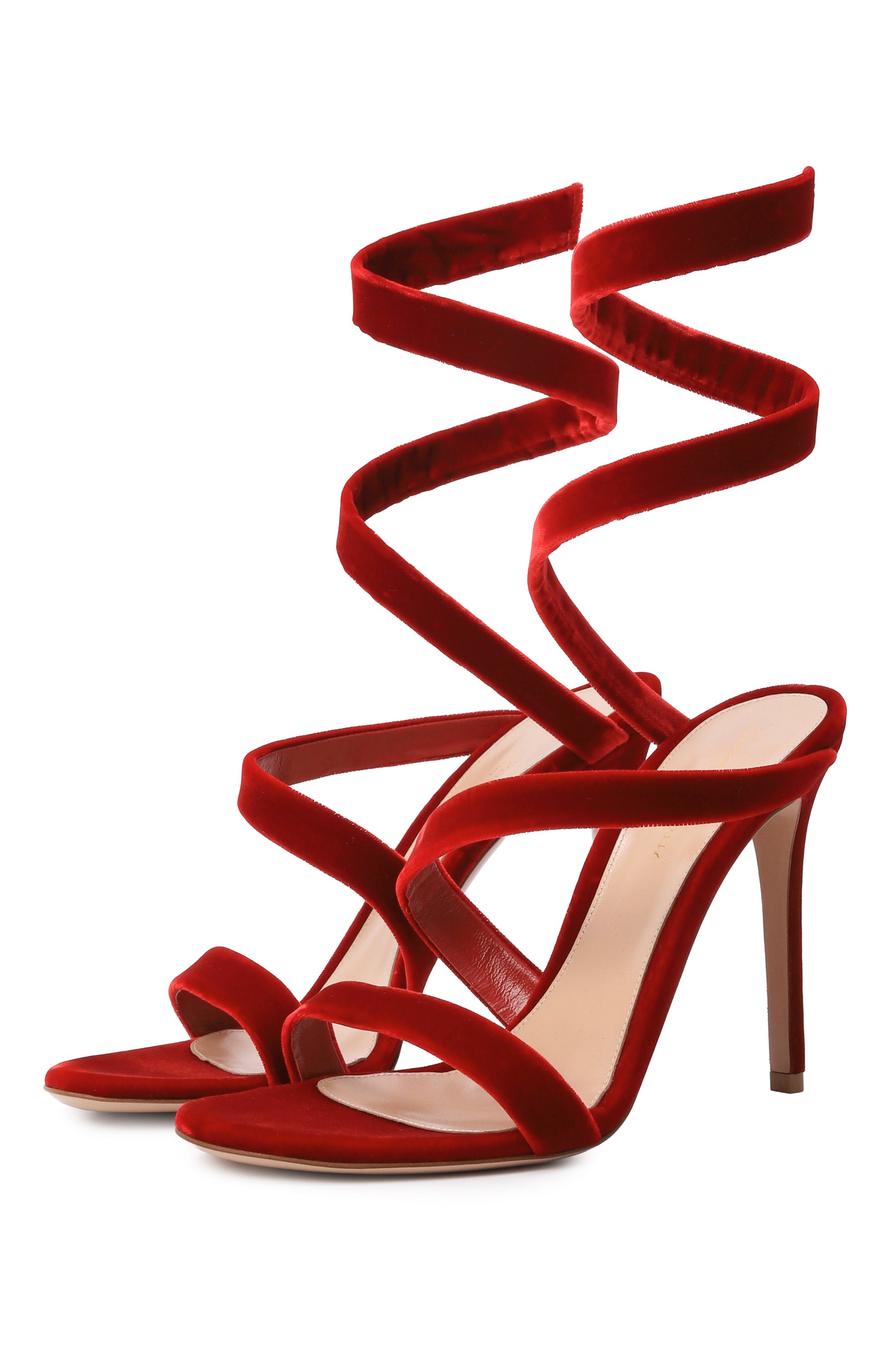 Бархатные босоножки opera 105 GIANVITO ROSSI, арт. G30032.15RIC.VELTABS, фото 1