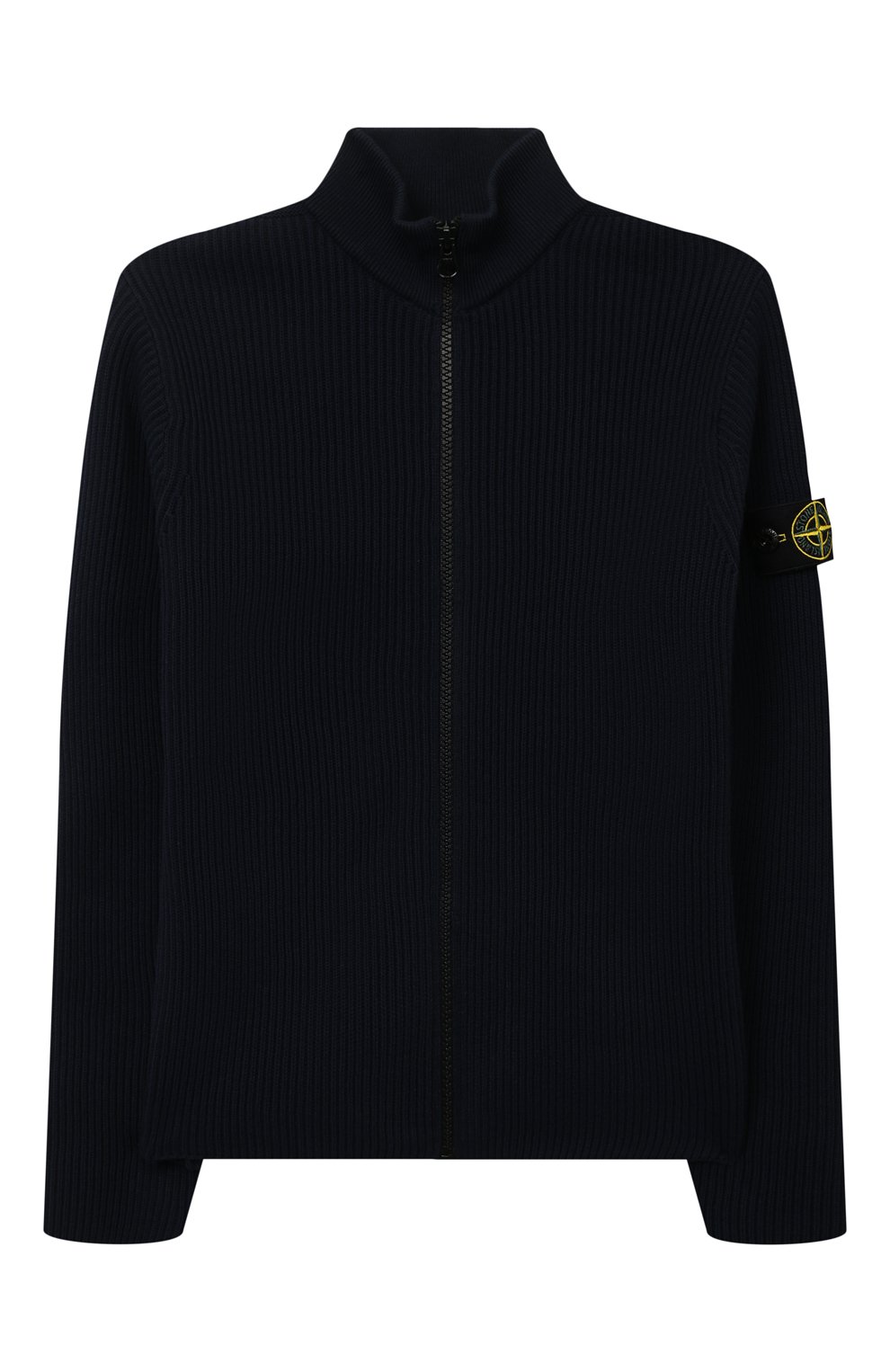 Хлопковый кардиган STONE ISLAND темно-синего цвета по цене 22050 руб., арт. 7616504A3/6-8, фото 1 Хлопковый кардиган STONE ISLAND, арт. 7616504A3/6-8, фото 1