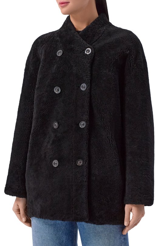 Дубленка из овчины Addicted MK331L Чёрный  MK331L Фото 3