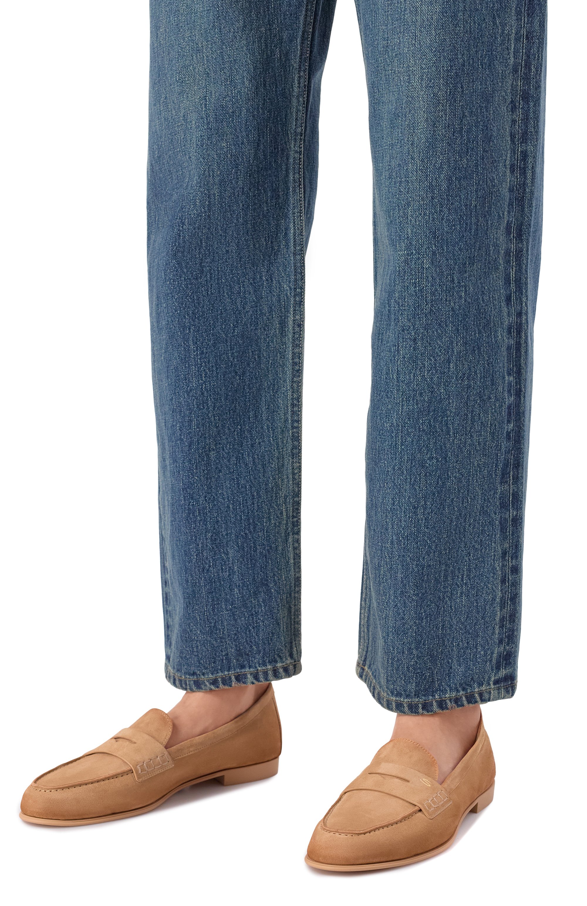 Замшевые пенни-лоферы SANTONI, арт. WUVG72025G0MSAEA, фото 2