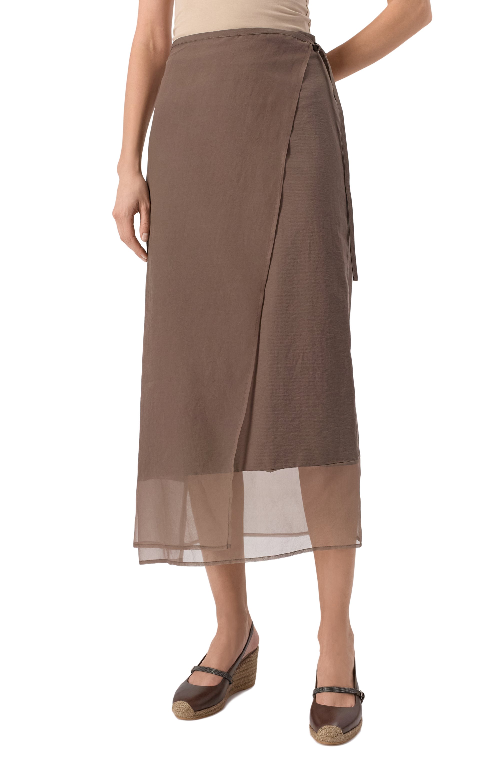 Хлопковая юбка BRUNELLO CUCINELLI, арт. ML140G3826, фото 3