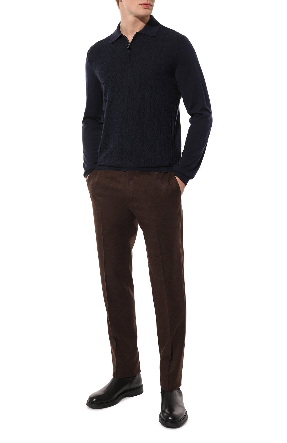 Поло из шерсти и шелка STEFANO RICCI, арт. KE08000P30/E23370, фото 2